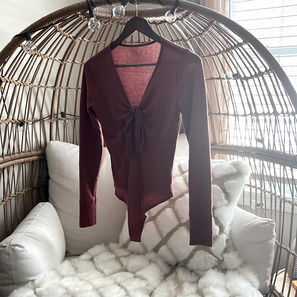 Rust colored size small Abercrombie bodysuit